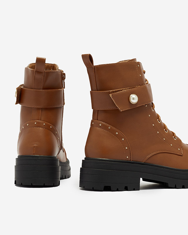 Женские ботинки-багги верблюжьего цвета Ecillo- Footwear