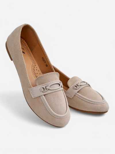 Женские мокасины из экосапожной замши Royalfashion Zammei