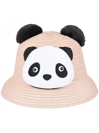 Royalfashion Vaikiška šiaudinė kepurė su panda