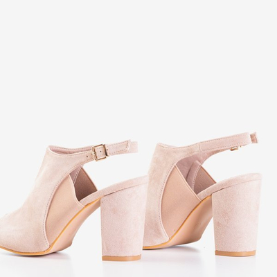 Босоножки на высоком каблуке в пудровом цвете Bartom - Обувь