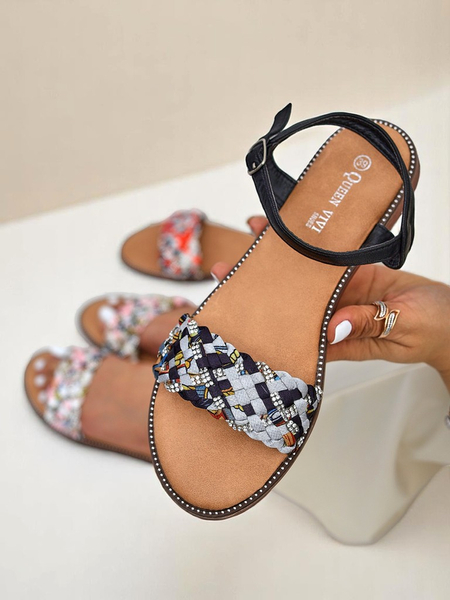 Royalfashion Женские сандалии на плоской подошве ColorStrap