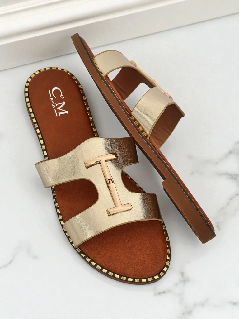 Royalfashion moteriškos basutės lygiu padu Maya Louise