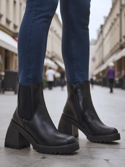 Женские ankle boots на толстом каблуке Dieno