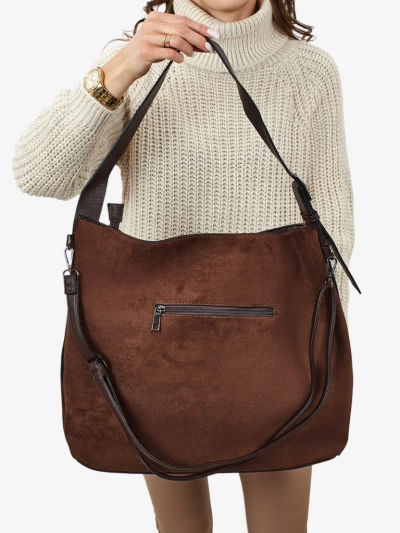 Moteriška pirkinių rankinė eko zomšinė Donenn