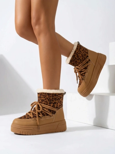 Karališkosios mados moteriški įrišti sniego batai Moniuc