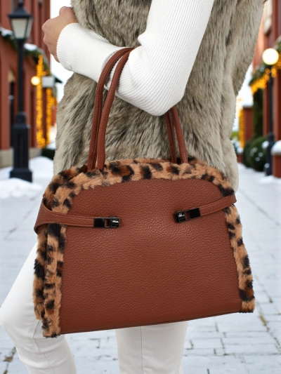 Maža moteriška eko odos rankinė su pantera Panthory