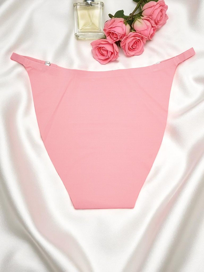 Royalfashion Lazeriu pjaustytos moteriškos braziliško stiliaus kelnaitės Silky Brazilian
