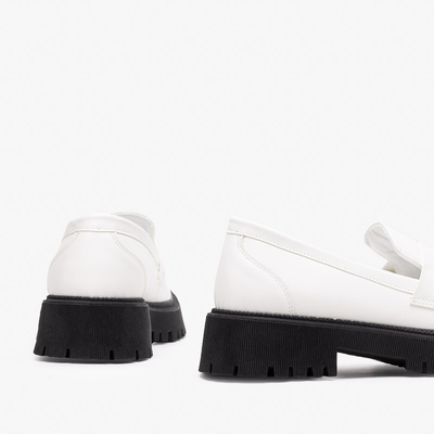 Белые женские лоферы Givosi