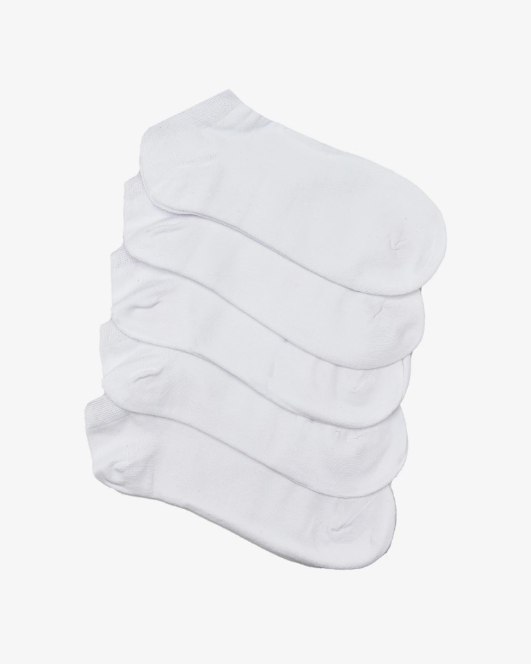 Royalfashion Белые женские короткие носки 5/упак