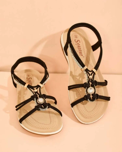 "Royalfashion" Moteriški sandalai su cirkoniu "Solin"