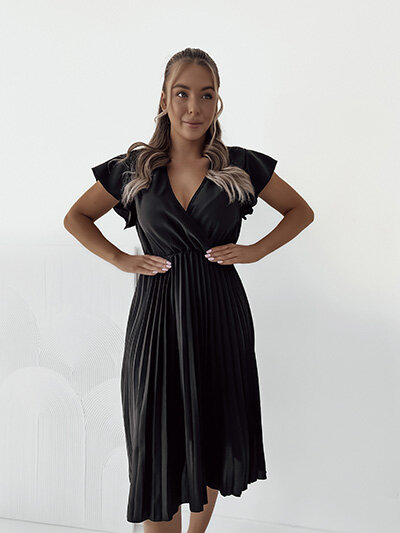 "Royalfashion" Moteriška plisuota midi suknelė