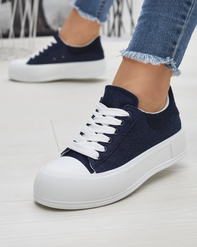 Темно-синие женские спортивные кроссовки a'la jeanoswe Tovarry- Footwear