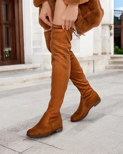 Женские сапоги до колена без шнуровки Royalfashion Lianas