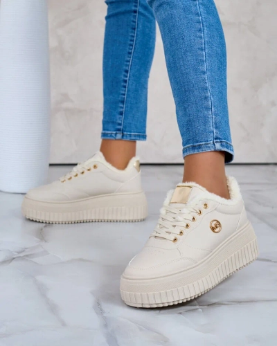 Royalfashion Утепленные женские кроссовки с мехом Sofi