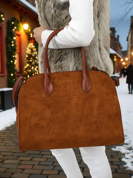 Женская сумка-шоппер Dorelle из эко-замши