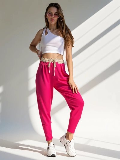 Женские бриджи Royalfashion с золотым поясом