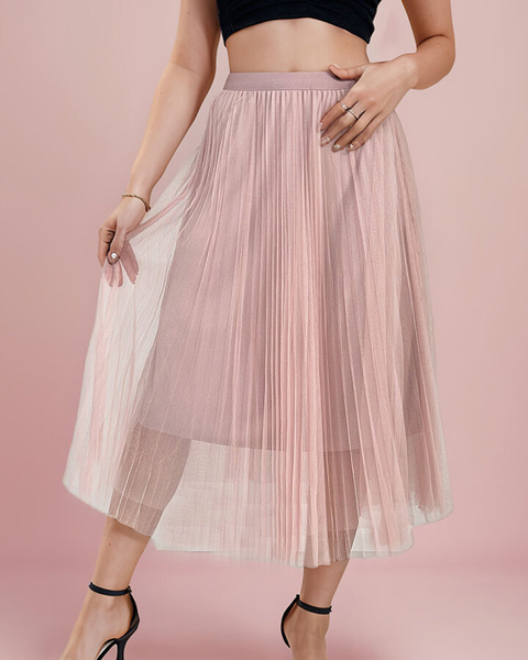 "Royalfashion" Moteriškas dvisluoksnis midi sijonas