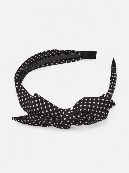 Royalfashion Polka Dot Headband with Bow