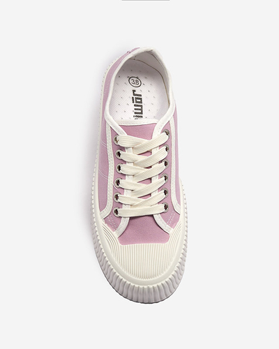 OUTLET Violetinės spalvos moteriški sportbačiai tvirtu padu Ozerika - Avalynė