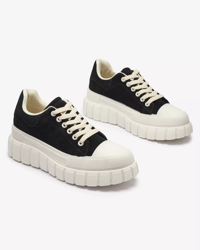 Черные спортивные кроссовки на платформе Nakkoc- Footwear