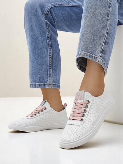 Royalfashion moteriški ekologiškos odos sportbačiai PureWalk