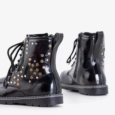 OUTLET Детские лакированные сумки Isibeal черного цвета - Обувь