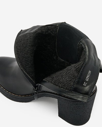 "Royalfashion" Juodi eko odos moteriški batai "Bregianka"