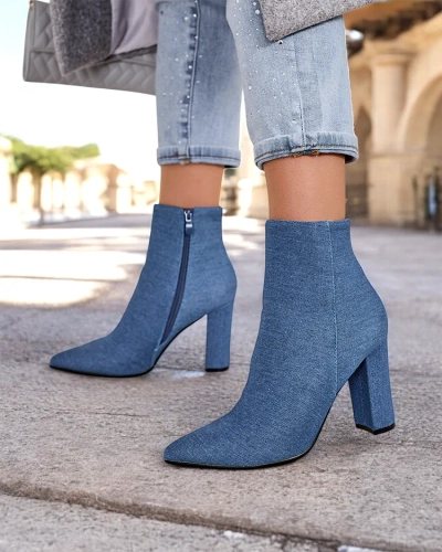 Женские ботильоны Royalfashion на каблуке Fozi