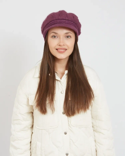 Royalfashion Moteriškas beret su širmu