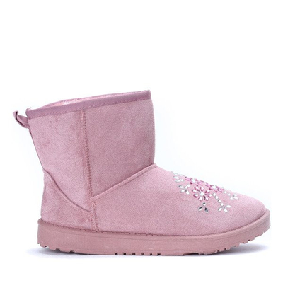 Różowe śniegowce Valia - Obuwie