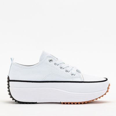 OUTLET Женские белые кроссовки на платформе Trenicso - Обувь