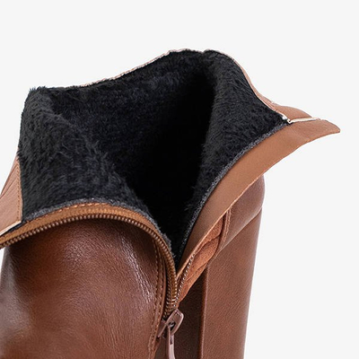 Женские ботильоны с декоративной верблюжьей молнией Сантьяго - Обувь