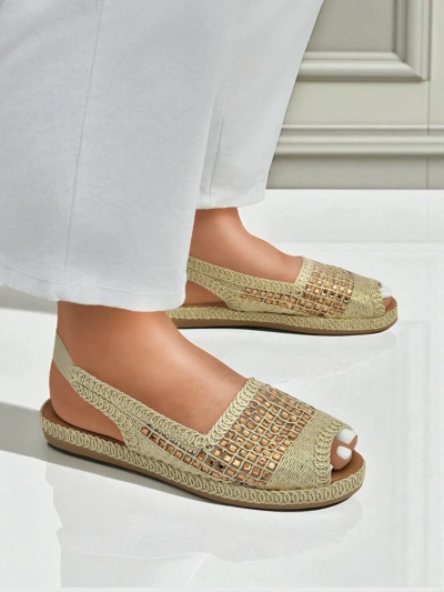 Moteriškos espadrilės su kalnų krištolais Belle Sparkle