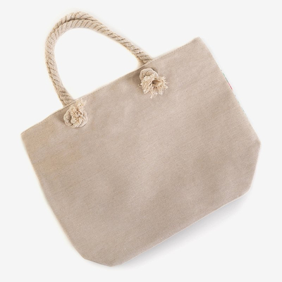 Įvairiaspalvis paplūdimio krepšys su flamingo - Rankinės