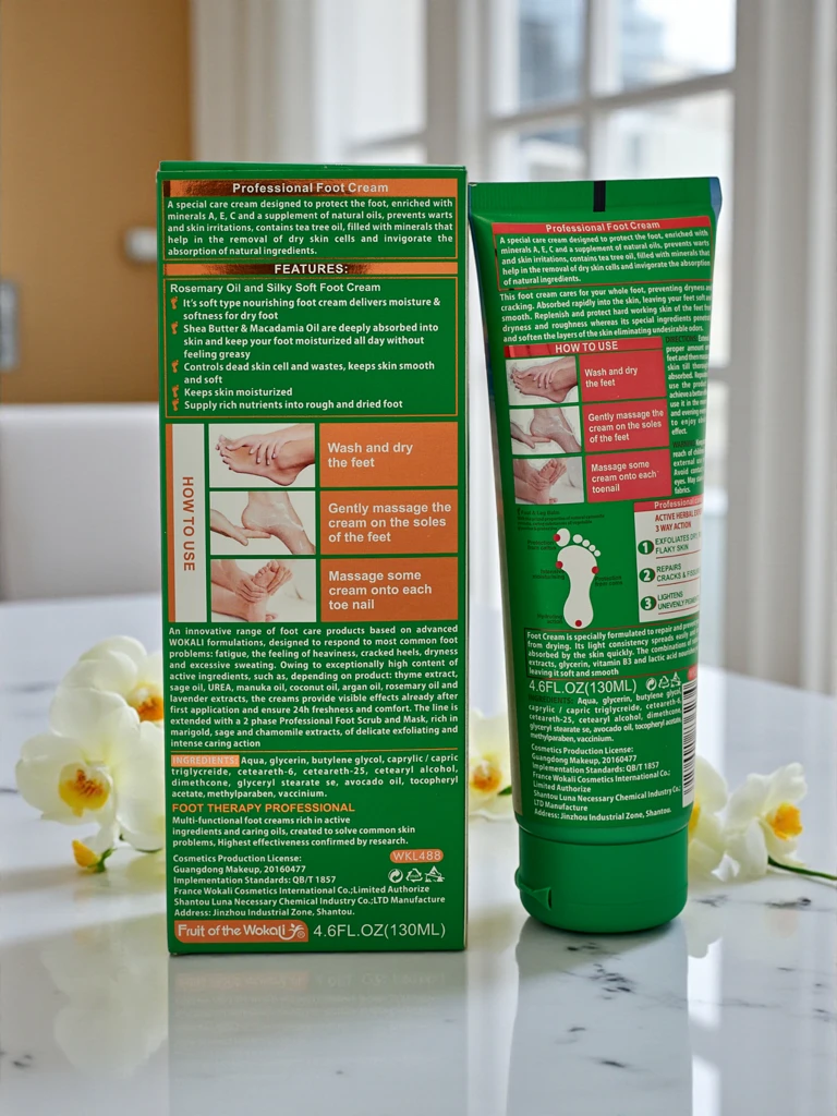 Itin drėkinantis ir regeneruojantis pėdų ir sausų kulnų kremas