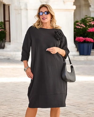 Royalfashion Moteriškas megztinis suknelė