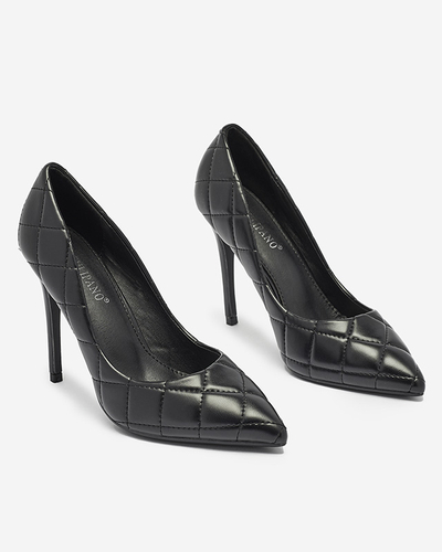 Женские стеганые туфли черного цвета Duclisa- Footwear