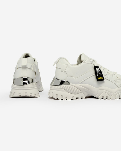 Royalfashion Balti moteriški sportiniai bateliai tvirtu padu Lejlika