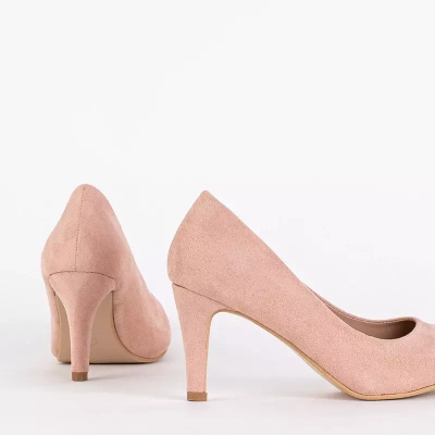 OUTLET Klasikinės pudros pompos ant Hikka kulno - Avalynė