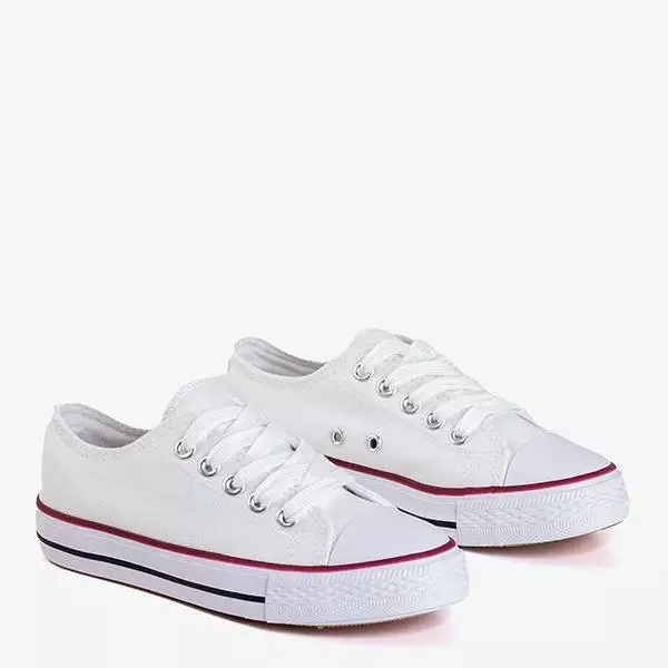 OUTLET Детские кроссовки Franklin белого цвета - Обувь