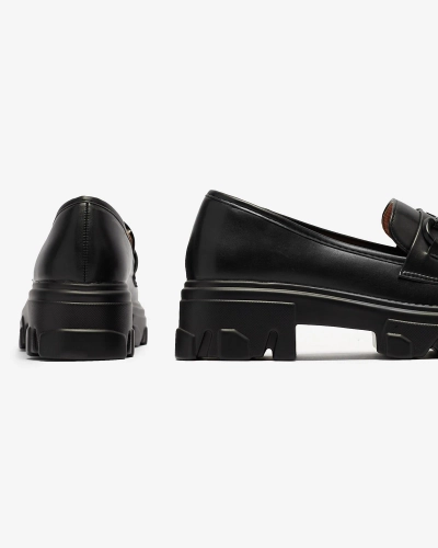 Черные женские повседневные мокасины на сплошной подошве Zeleri - Обувь