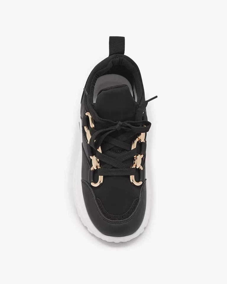 Черные женские спортивные туфли с цепями Nanoka - Обувь