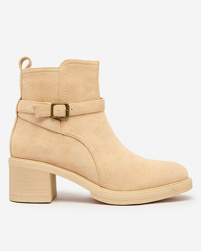 "Royalfashion" Smėlio spalvos moteriški batai žema pakulne "Masymar"