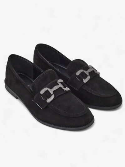 Royalfashion Elegantiški moterų loafers su zirkono dekoracija Zante