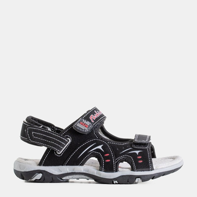 Juodi berniukų „Tores“ velcro sandalai berniukams - Batai
