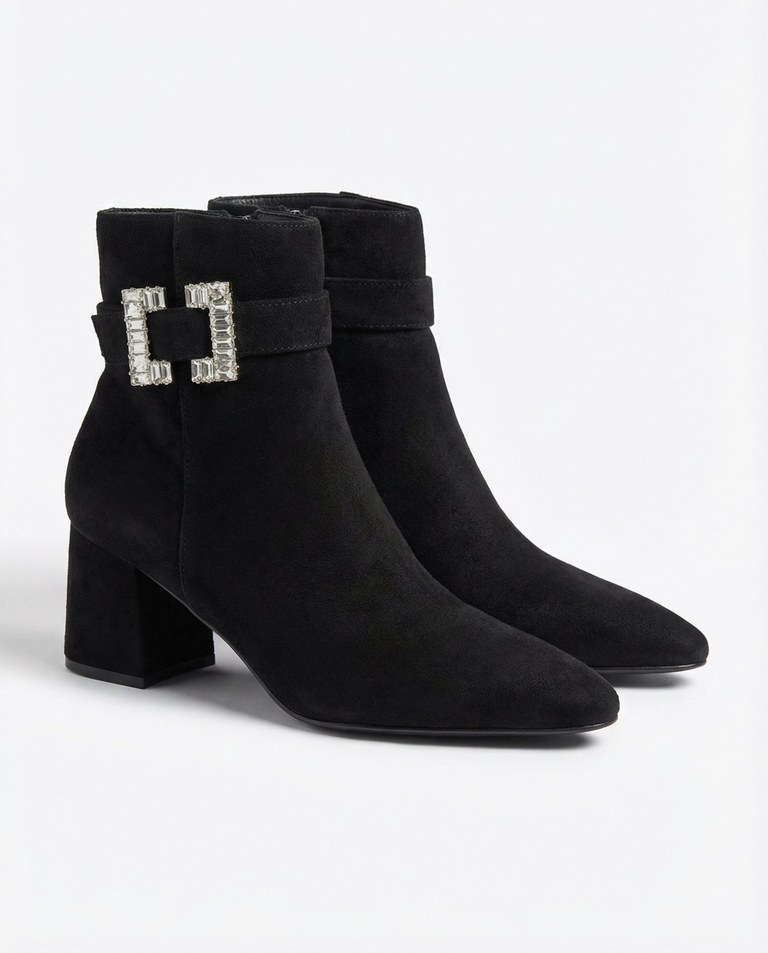 Royalfashion Juodi moteriški žemakulniai batai Masemart