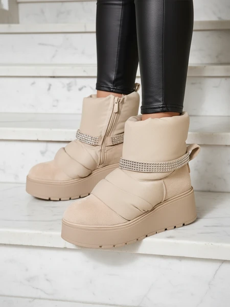 Royalfashion Moteriški pleištiniai sniego batai Renosi