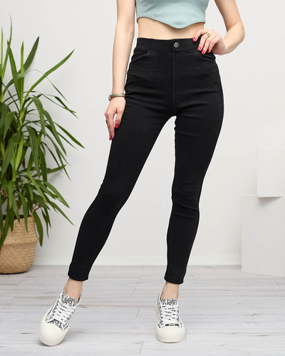 Женские черные трегинсы- Одежда