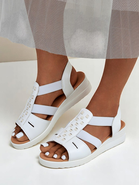 Royalfashion moteriškos žemos pleištinės basutės Sora