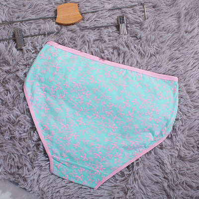 Mint moteriškos medvilninės kelnaitės su lankeliu PLUS SIZE - Apatinis trikotažas